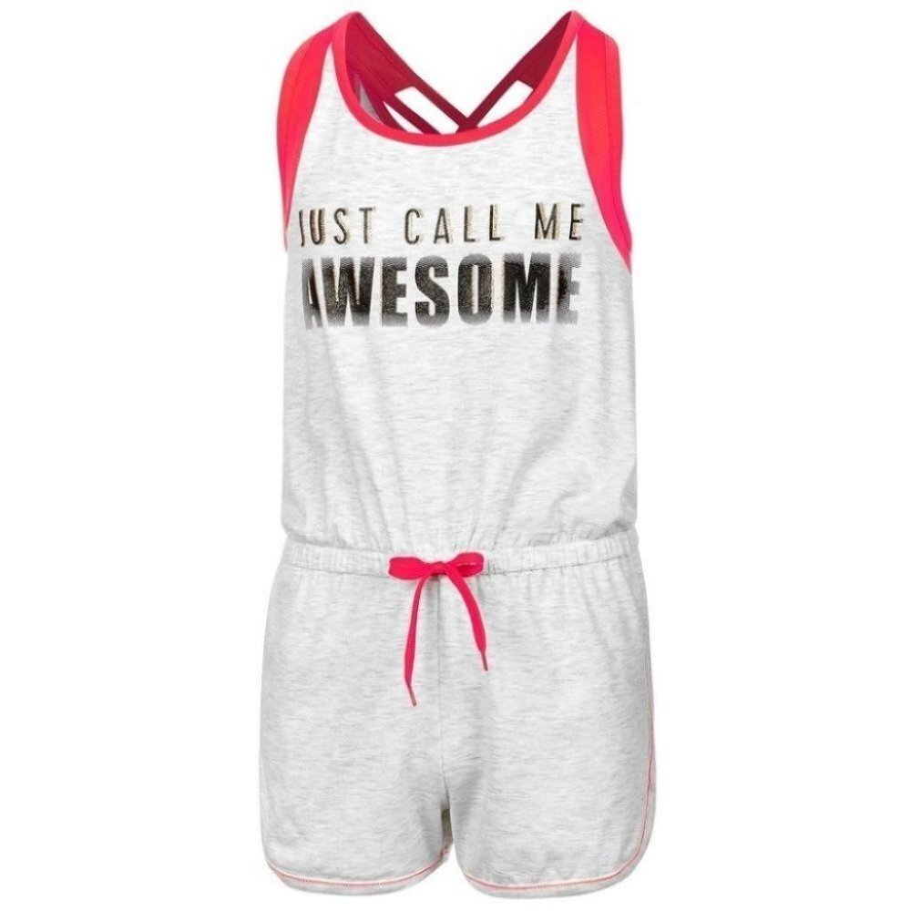 Ideology Mesh-Trim Romper, Big Girls L14